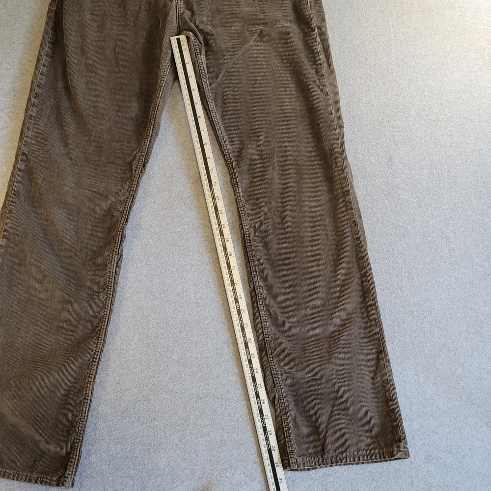 Banana Republic Mens Straight Fit Brown Pima Cotton Corduroy Pants 31x32